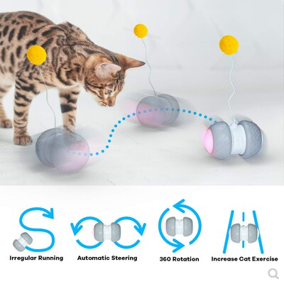 Interactive LED Rolling Ball Pet Toy