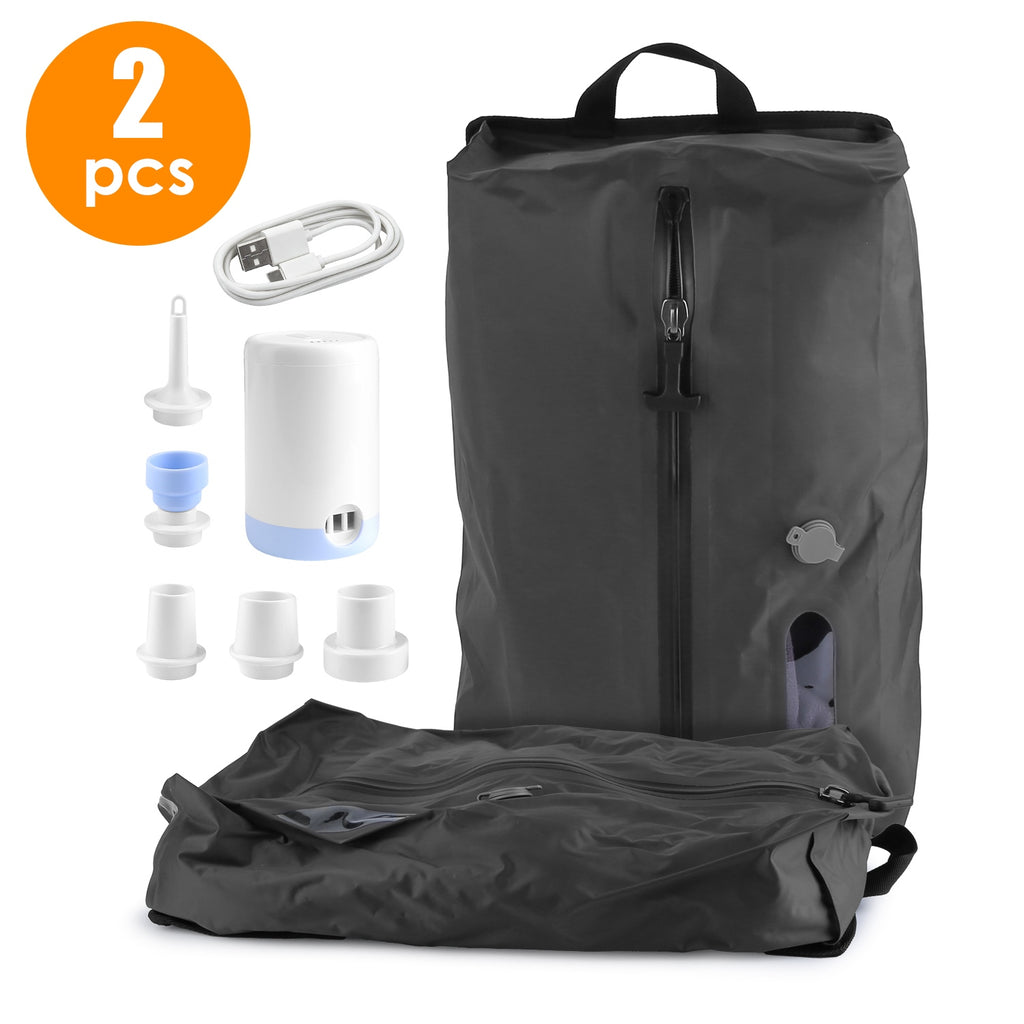 2Pc Vacuum Storage Bags with Electric Pump