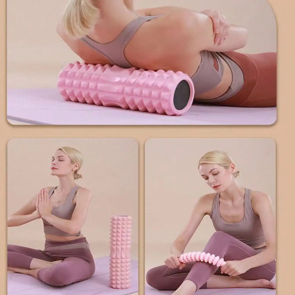 45cm Foam Roller - Deep Tissue Massage & Muscle Stretching Device