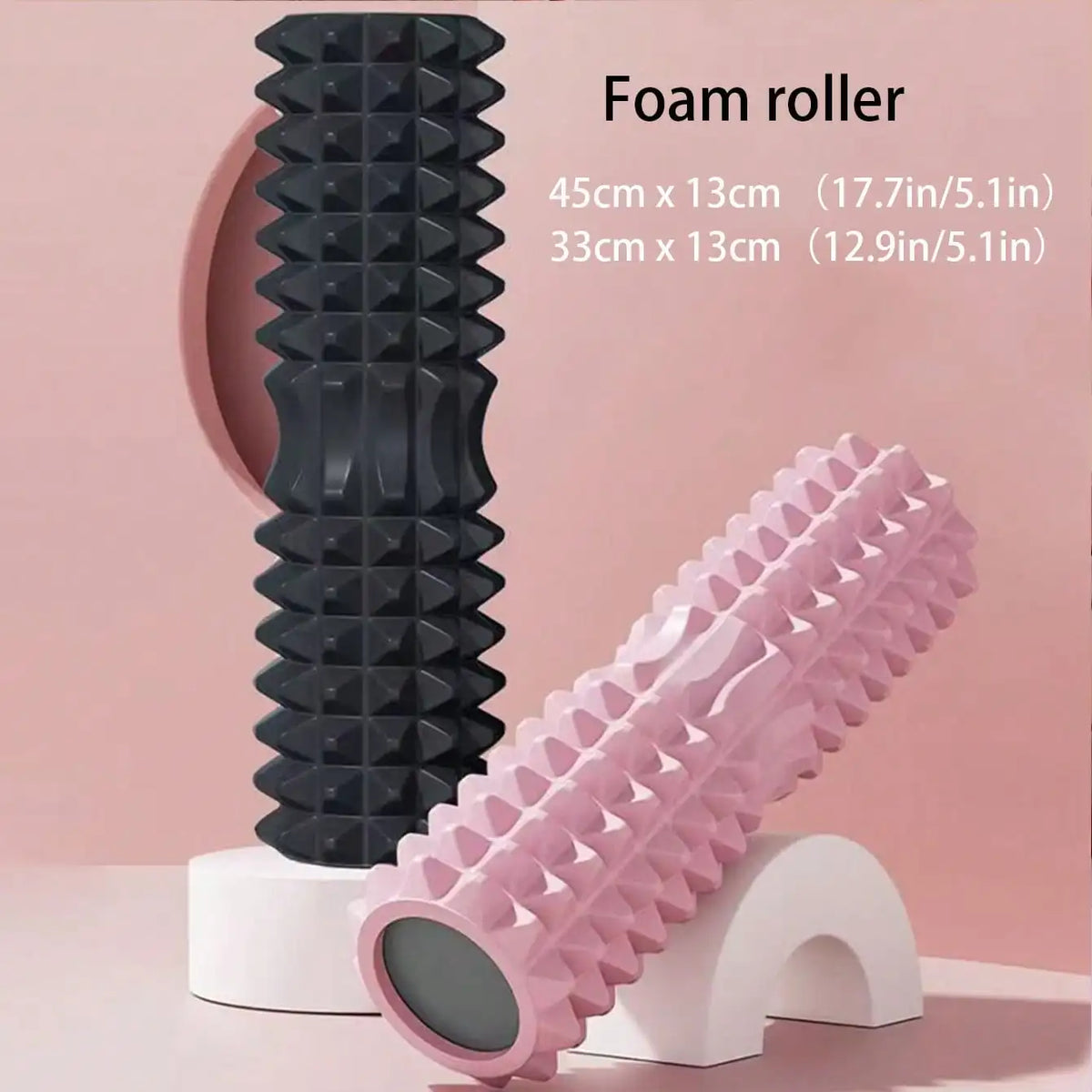 45cm Foam Roller - Deep Tissue Massage & Muscle Stretching Device