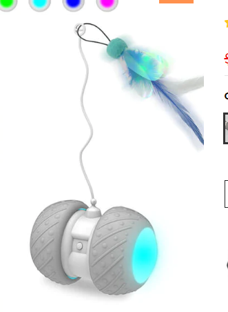 Interactive LED Rolling Ball Pet Toy
