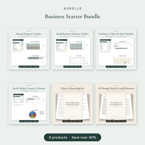 Aurelle Business Starter Bundle: 6 products