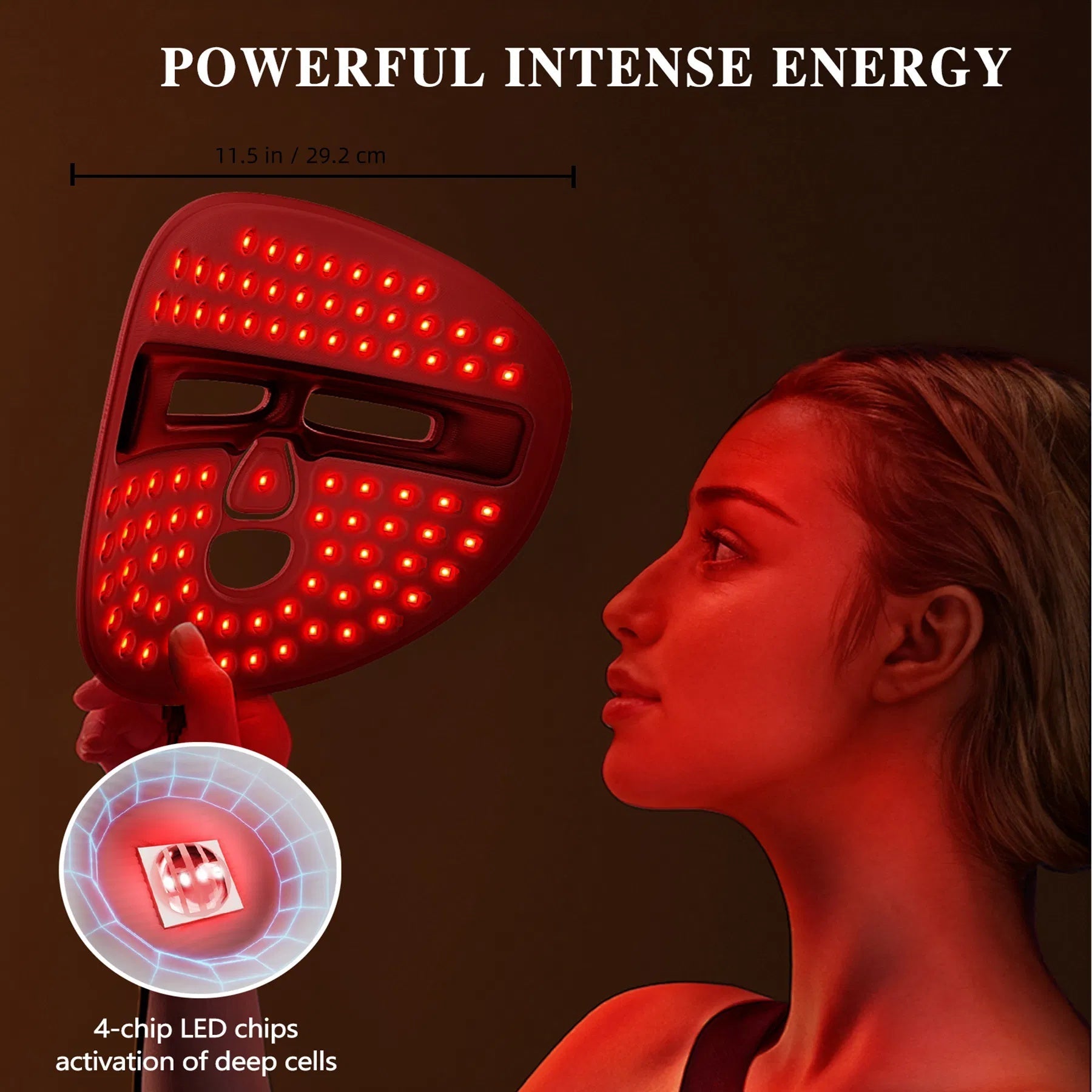 Aurelle GlowShield™ LED Light Therapy Face Mask