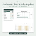Aurelle Freelancer Client & Sales Pipeline dashboard