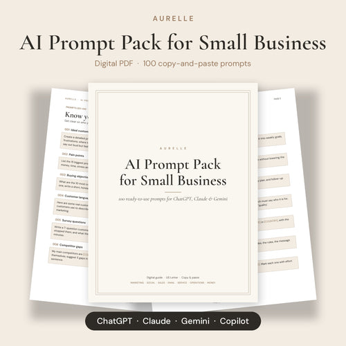 Aurelle AI Prompt Pack for Small Business